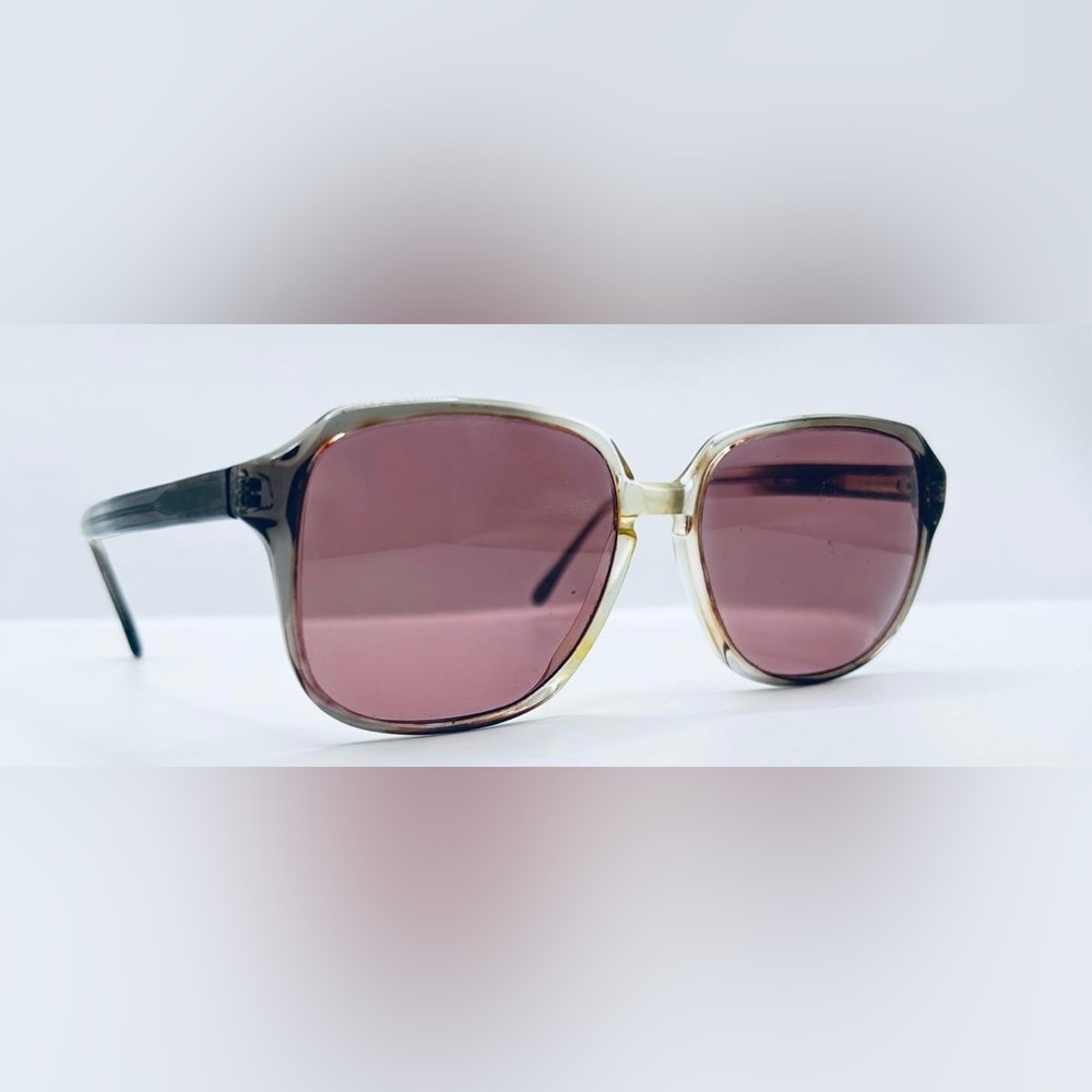 Vintage Fundamental 10 Gray Translucent Oval Sunglasses Frames Only